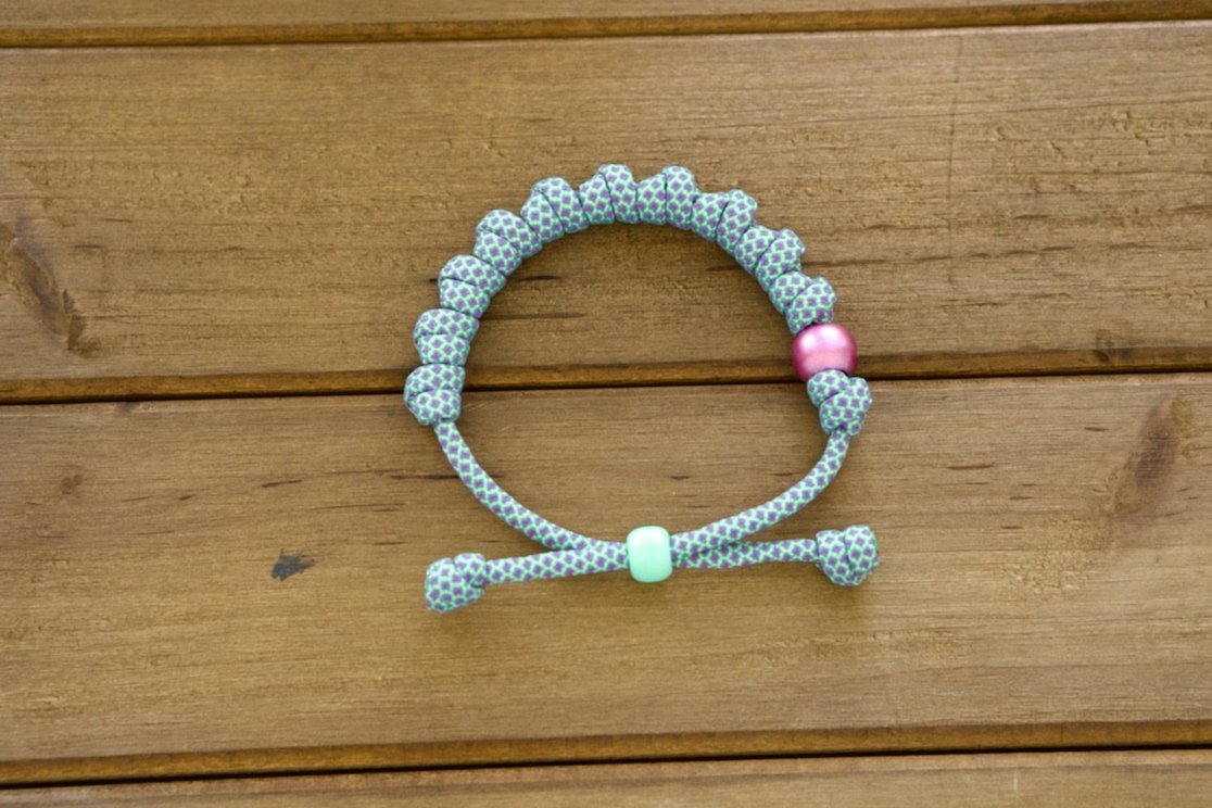 Aqua Blue & Purple Paracord Rosary Bracelet - Elegant Accessory for Spiritual Guidance and Strength, Featuring High-Quality 550 Rope, Purple Our Father Bead, and Acrylic Beads