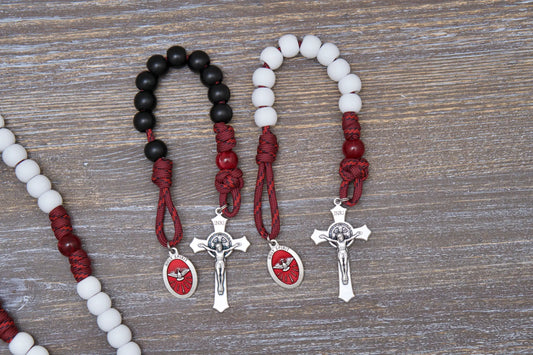 The Crimson Shield - Holy Spirit Confirmation - Paracord Rosary