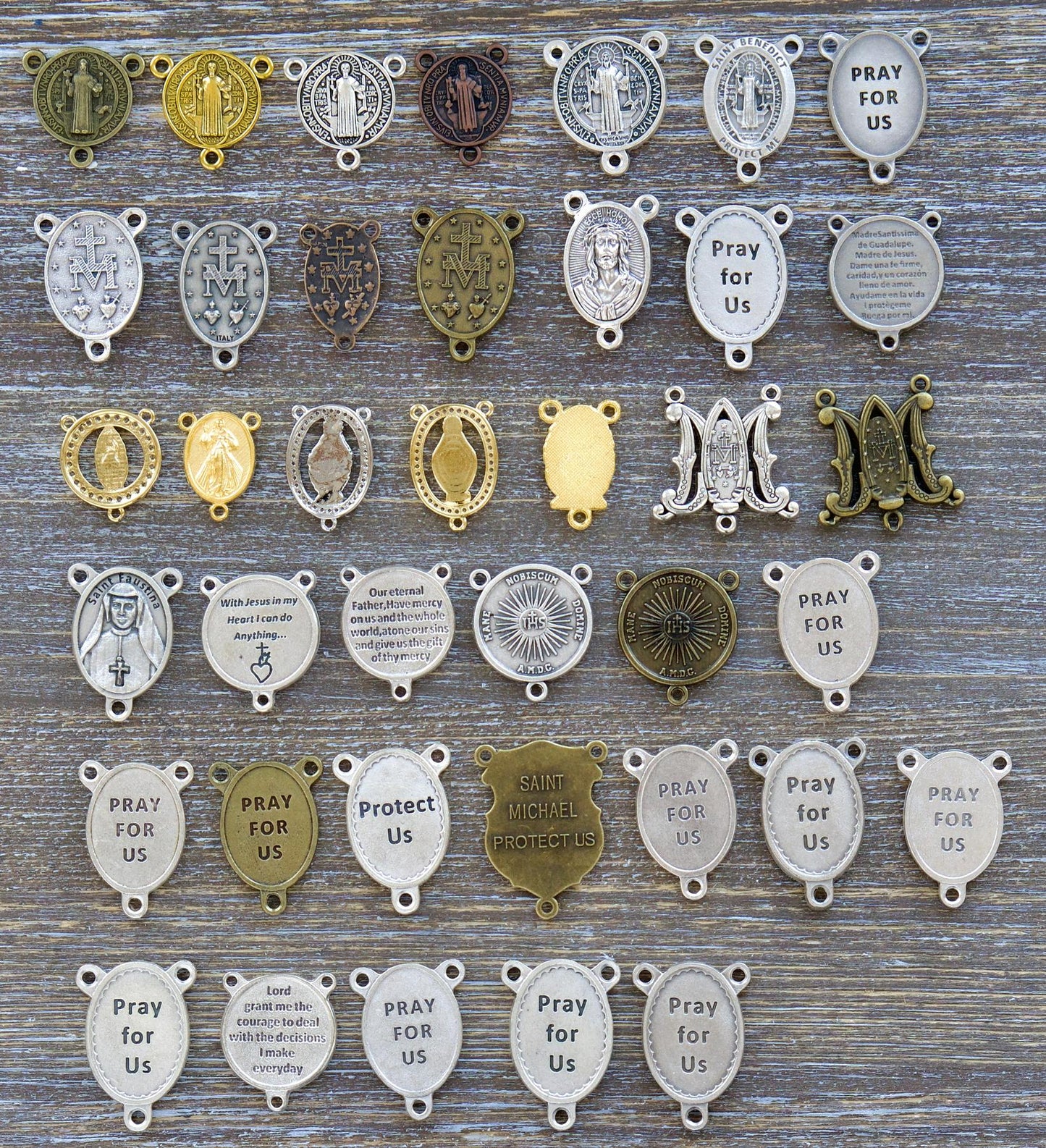 Custom handmade paracord rosary with acrylic beads and 550 paracord, finished with a metal crucifix and classic 5-decade design.