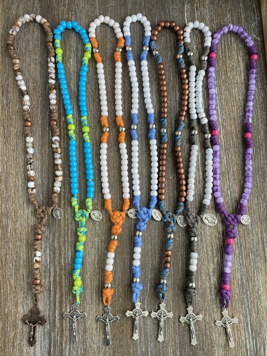 Custom Handmade Paracord Rosary - by Sanctus Servo