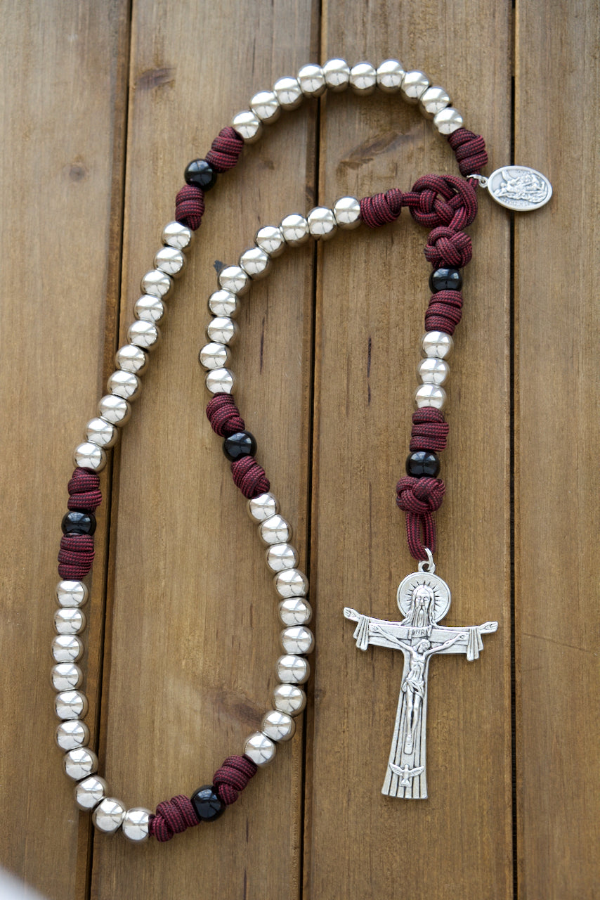 Fiat Voluntas Dei - May God's Will Be Done - 5 Decade Paracord Rosary