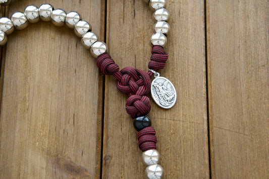 Fiat Voluntas Dei - May God's Will Be Done - 5 Decade Paracord Rosary
