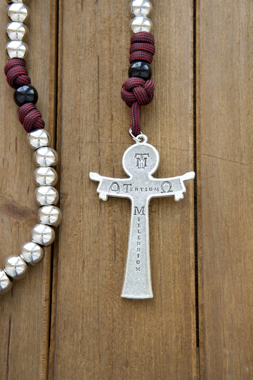 Fiat Voluntas Dei - May God's Will Be Done - 5 Decade Paracord Rosary