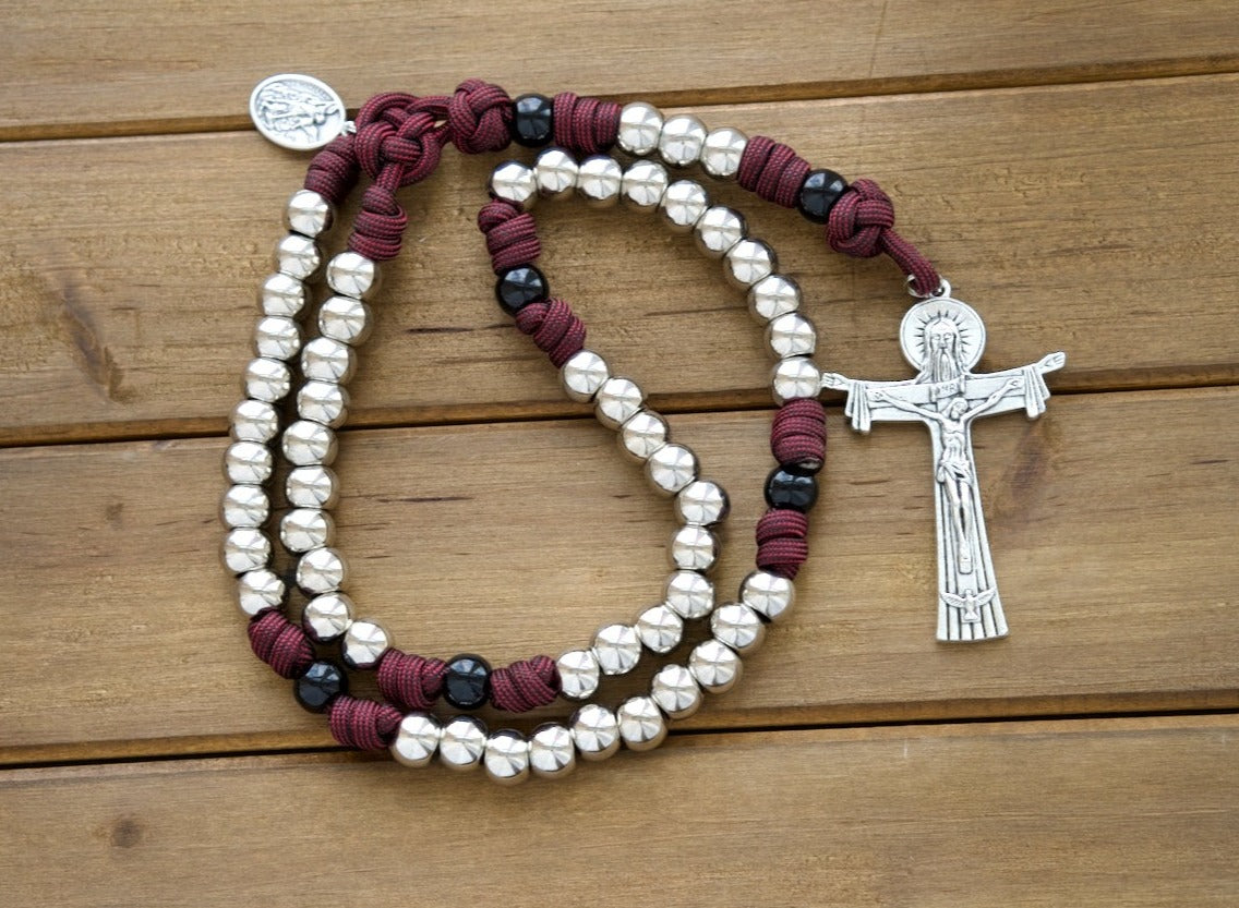 Fiat Voluntas Dei - May God's Will Be Done - 5 Decade Paracord Rosary