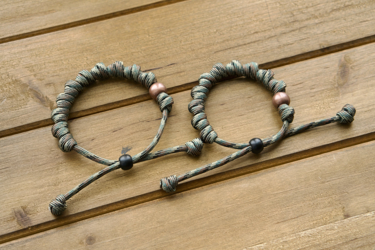 Serpent Slayer Rosary Bracelet - Durable, Unbreakable Camo Paracord Catholic Battle Companion by Sanctus Servo