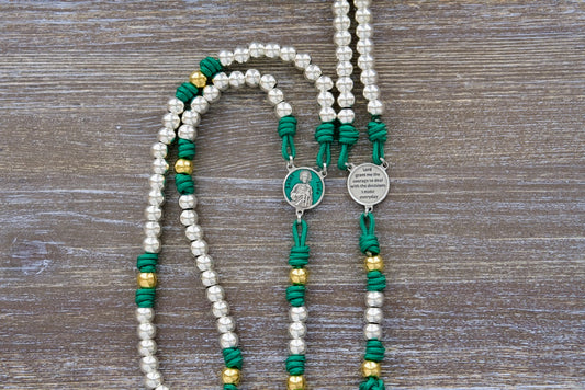 St. Jude the Miracle Worker Premium Metal Paracord Rosary - Durable and Elegant Catholic Gift for Deepening Devotion