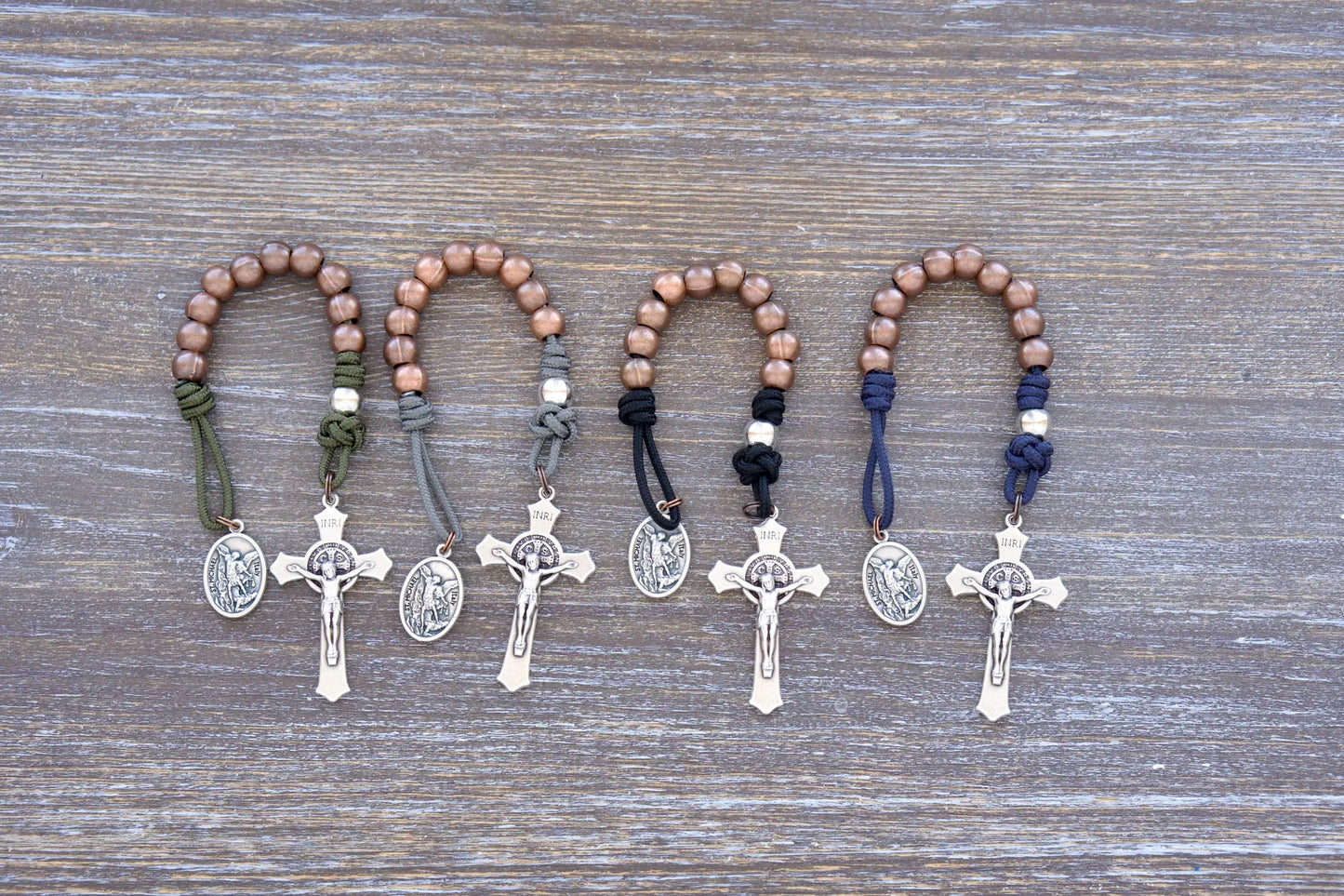 St. Michael's Sword - Premium Metal Paracord Rosary