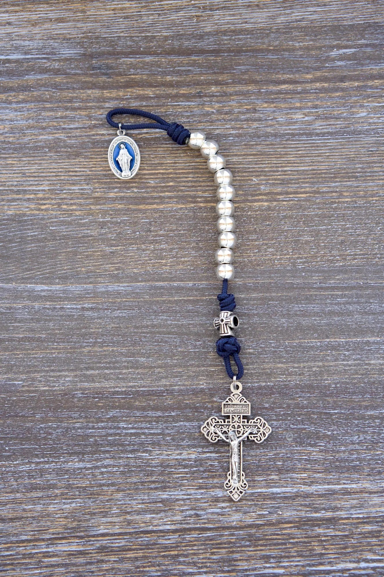 Stella Maris Rosary - Premium Metal Paracord Rosary