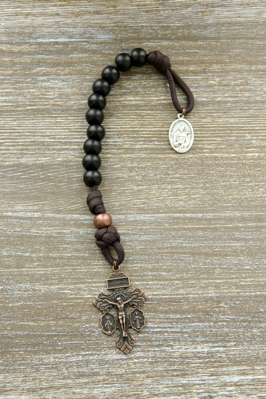 The Franciscan Forge - St. Francis - Pocket Paracord Rosary