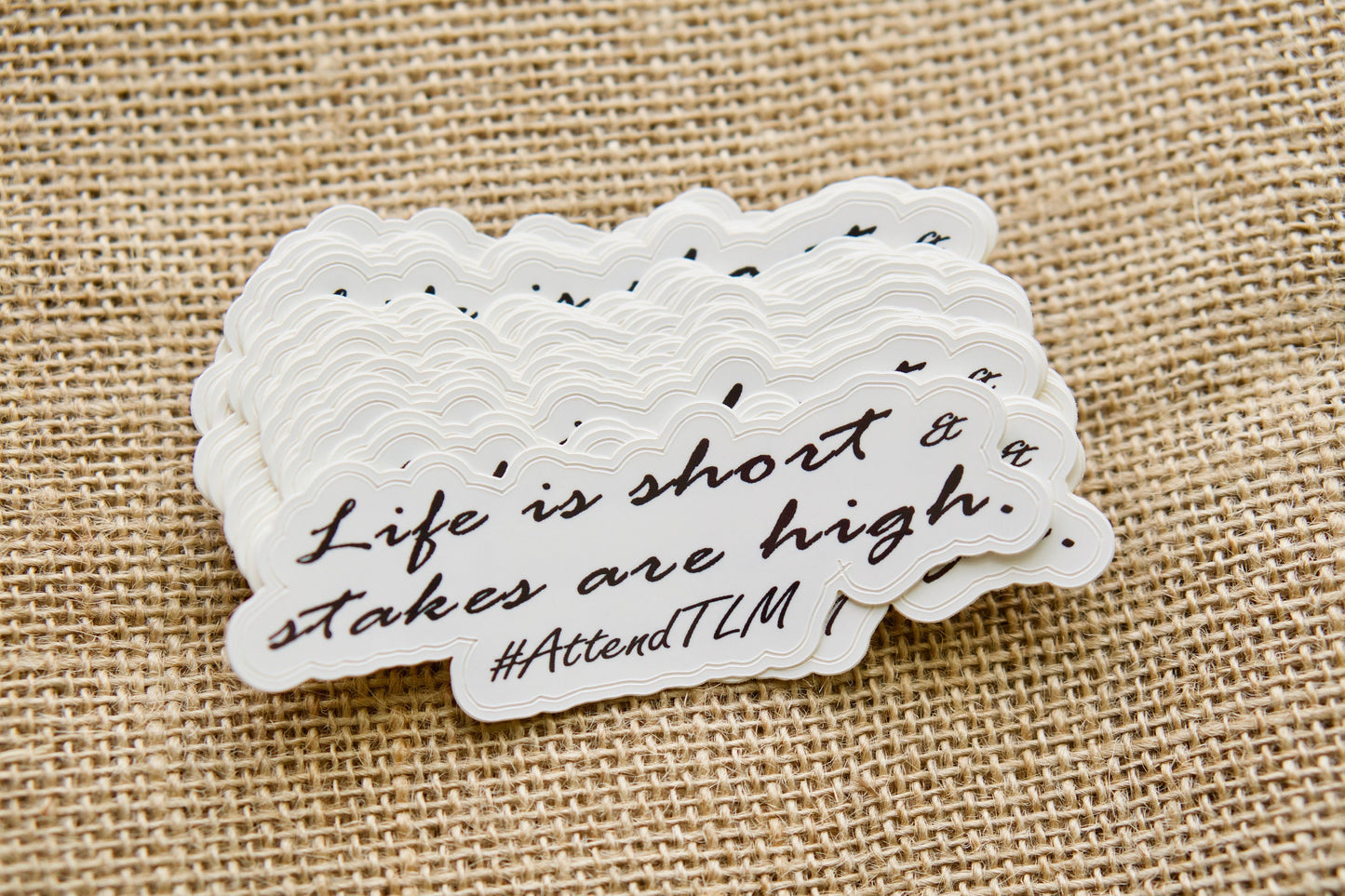 Life is short, stakes are high - attend the Traditional Latin Mass vinyl sticker for your laptop or water bottle; spread the message in support of traditional Catholic faith. Shop now at Sanctus Servo for premium unbreakable paracord rosary and Catholic gifts.