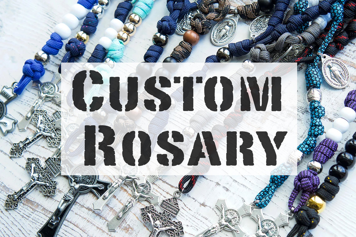 Custom Design - 5 Decade Paracord Rosary: A handcrafted, personalized rosary made with premium materials and expert craftsmanship. Perfect for creating a unique gift or adding a touch of faith to your everyday life. Let our small Catholic family bring your vision to life!