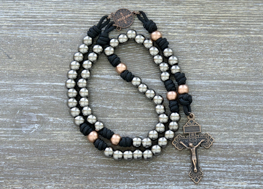 Close-up of a The Path of the Disciple rosary, symbolizing the disciplined prayer journey every Christ disciple should embrace today.