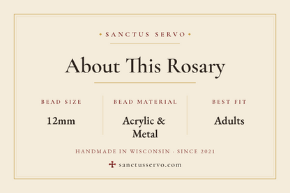The Solemn Crusader - Paracord Rosary
