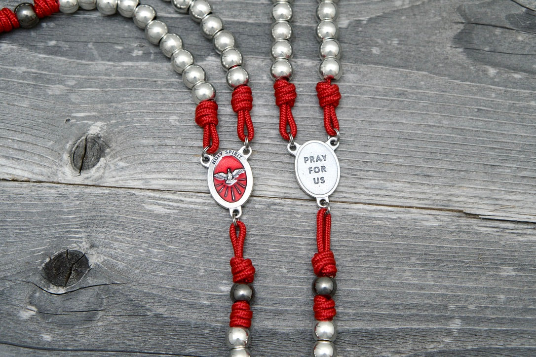 Soldier of Christ - Holy Spirit Confirmation - Premium Metal Paracord Rosary