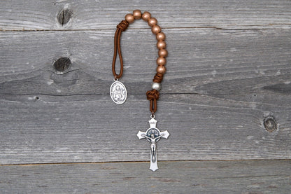 Rebuild My Church - St. Francis - Premium Metal Paracord Rosary