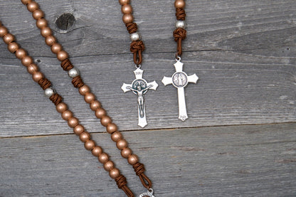 Rebuild My Church - St. Francis - Premium Metal Paracord Rosary