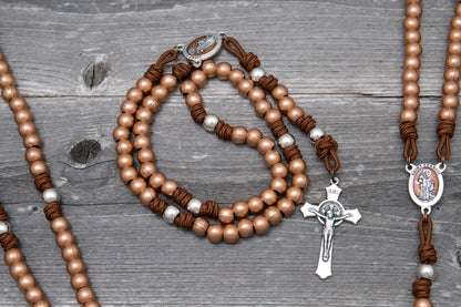 Rebuild My Church - St. Francis - Premium Metal Paracord Rosary