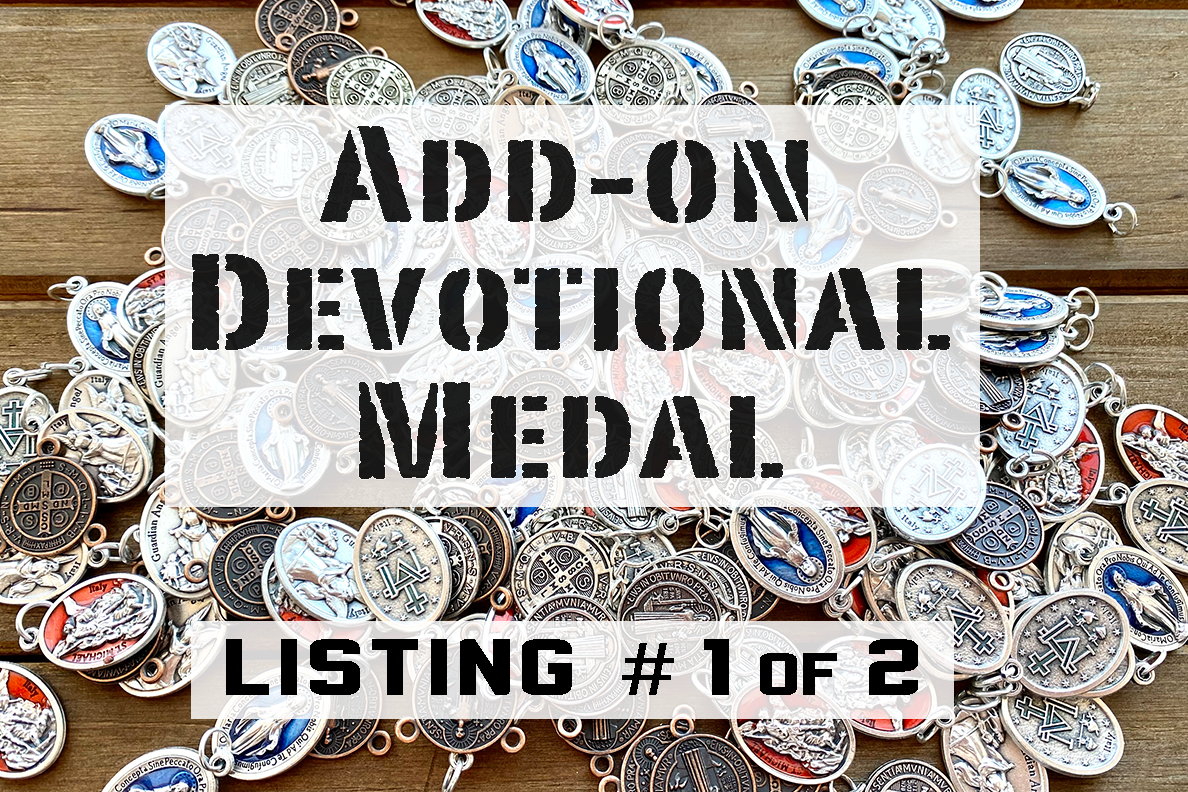 Beautiful collection of over 60+ durable, premium devotional medals featuring various Catholic saints and holy figures for adding personalization and deepening your prayer life. Browse our selection to find the perfect medal to enhance your rosary experience!