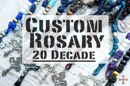 Custom Design - 20 Decade Paracord Rosary