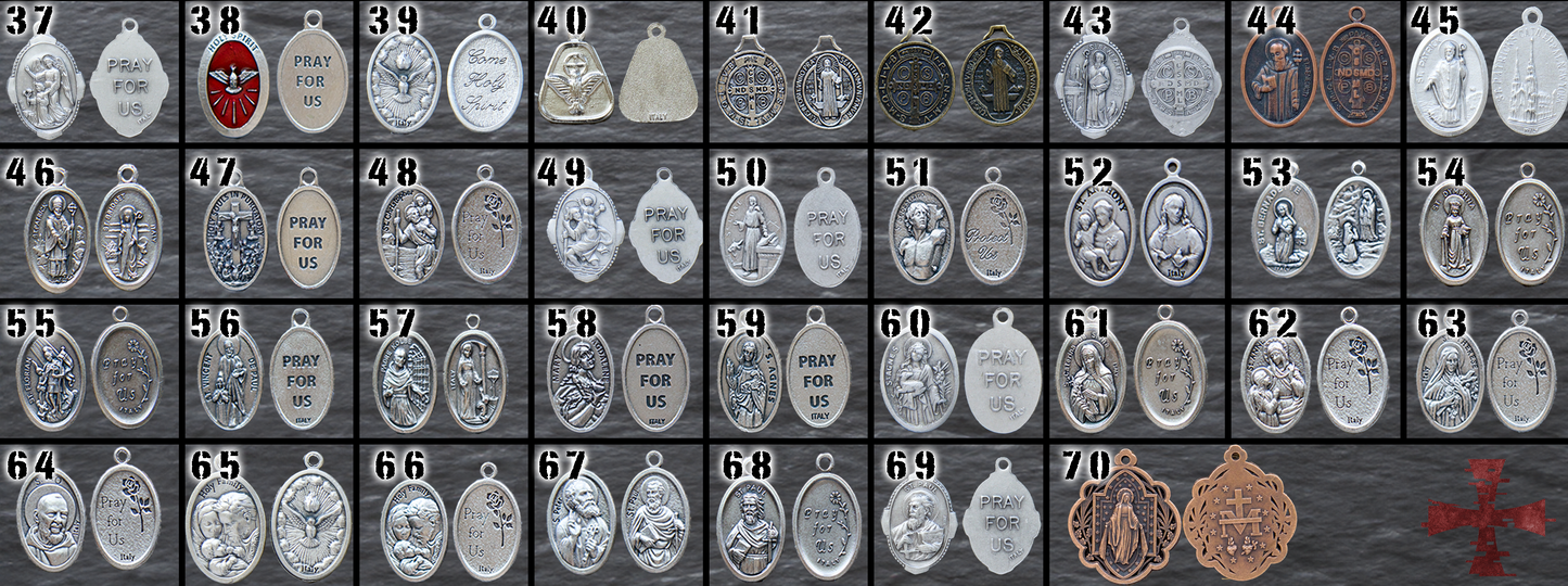 Add-on Devotional Medal #1 - Catholic Patron Saint Medals, Add to Your Rosary