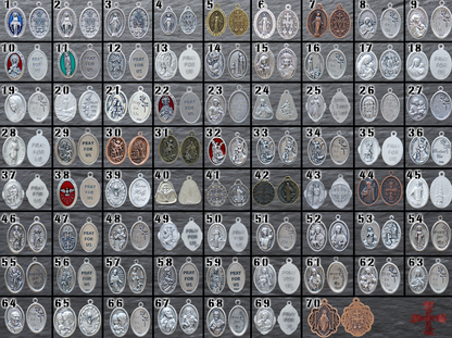 Add-on Devotional Medal #1 - Catholic Patron Saint Medals, Add to Your Rosary