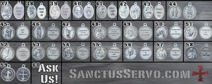 Add-on Devotional Medal #2 - Catholic Patron Saint Medals, Add to Your Rosary