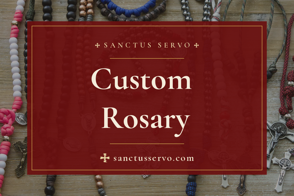 Custom Handmade Paracord Rosary - by Sanctus Servo