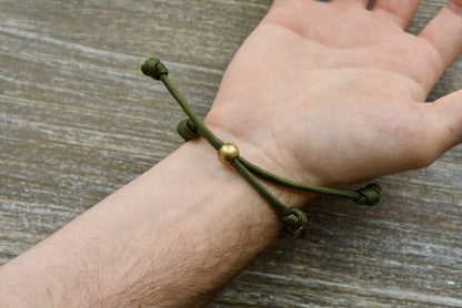 Army Green and Olive Crusader - Rosary Bracelet