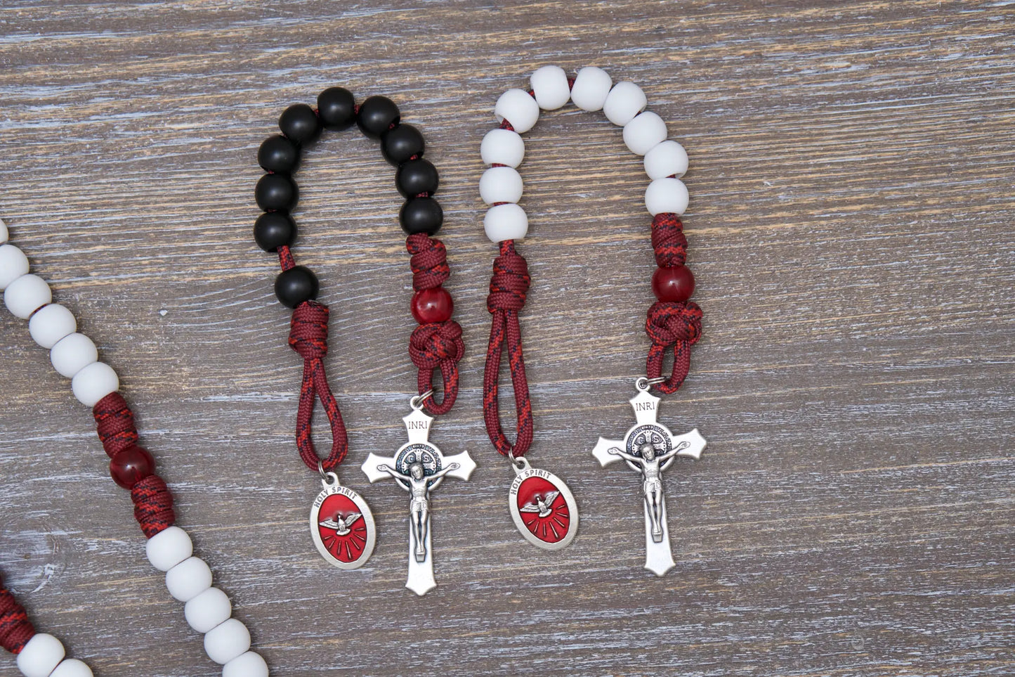 The Crimson Shield - Holy Spirit Confirmation - Paracord Rosary