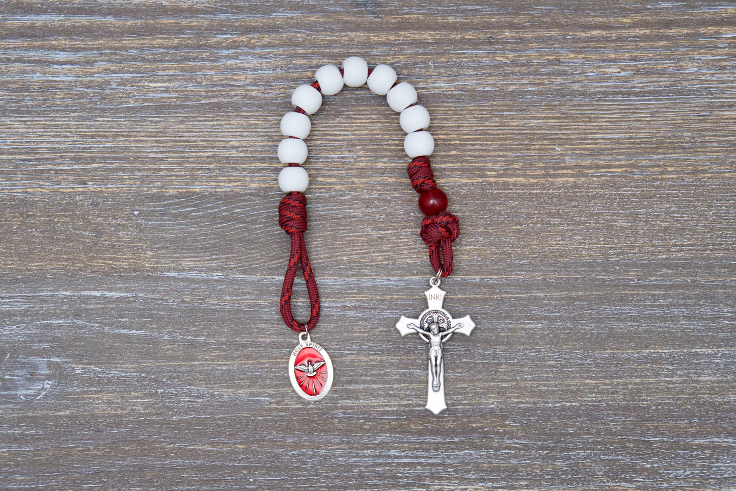 The Crimson Shield - Holy Spirit Confirmation - Paracord Rosary