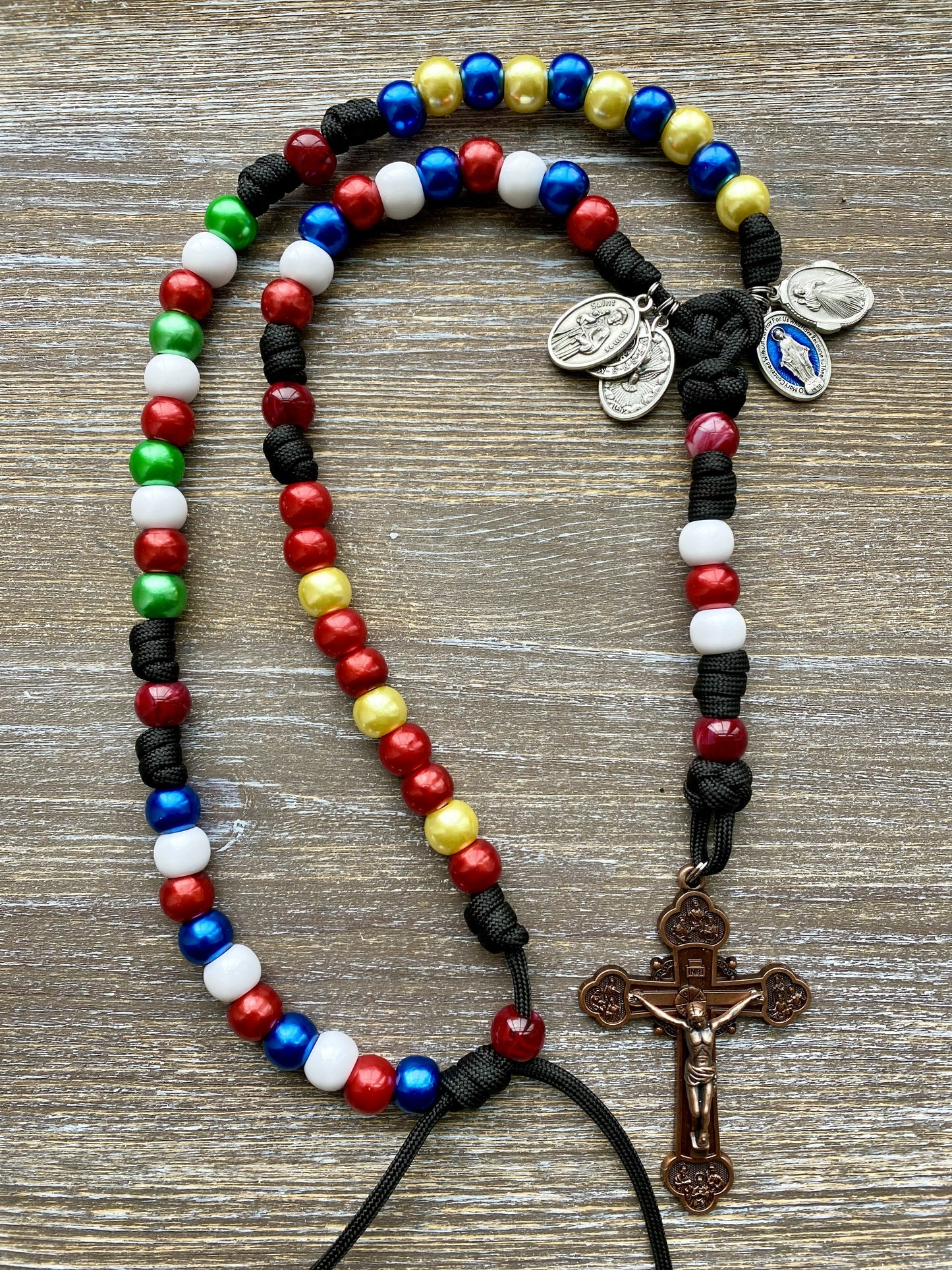 Custom Handmade Paracord Rosary - by Sanctus Servo