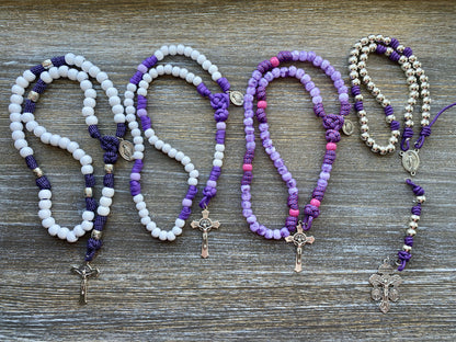 Custom Handmade Paracord Rosary - by Sanctus Servo