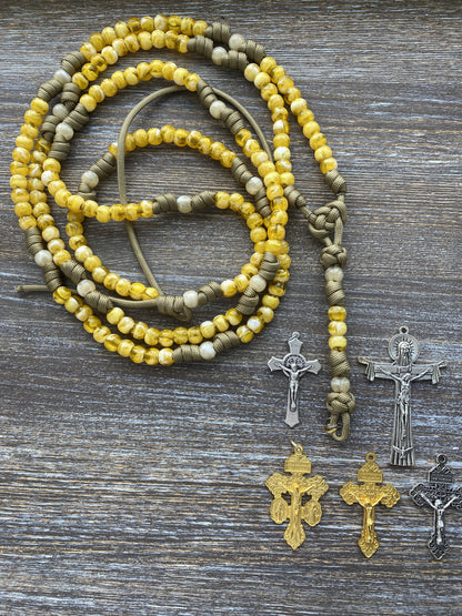 Custom Handmade Paracord Rosary - by Sanctus Servo