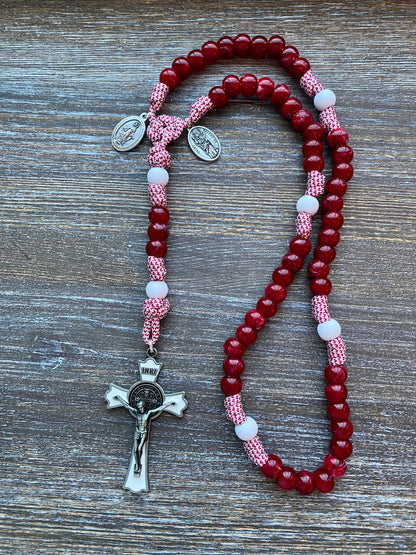 Custom Handmade Paracord Rosary - by Sanctus Servo
