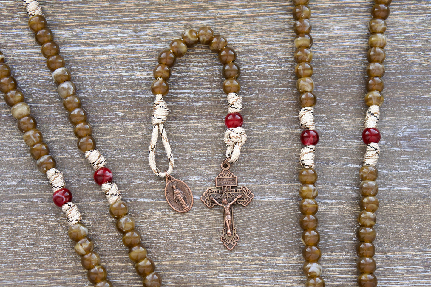 The Heavenly Rose - Paracord Rosary