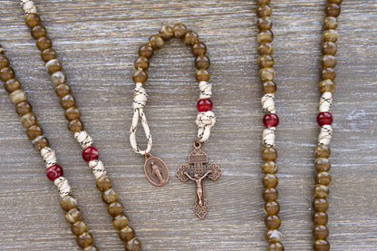 The Heavenly Rose - Paracord Rosary