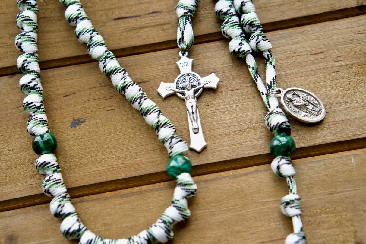 St. Patrick & St. Bridget - Knotted Rope Rosary