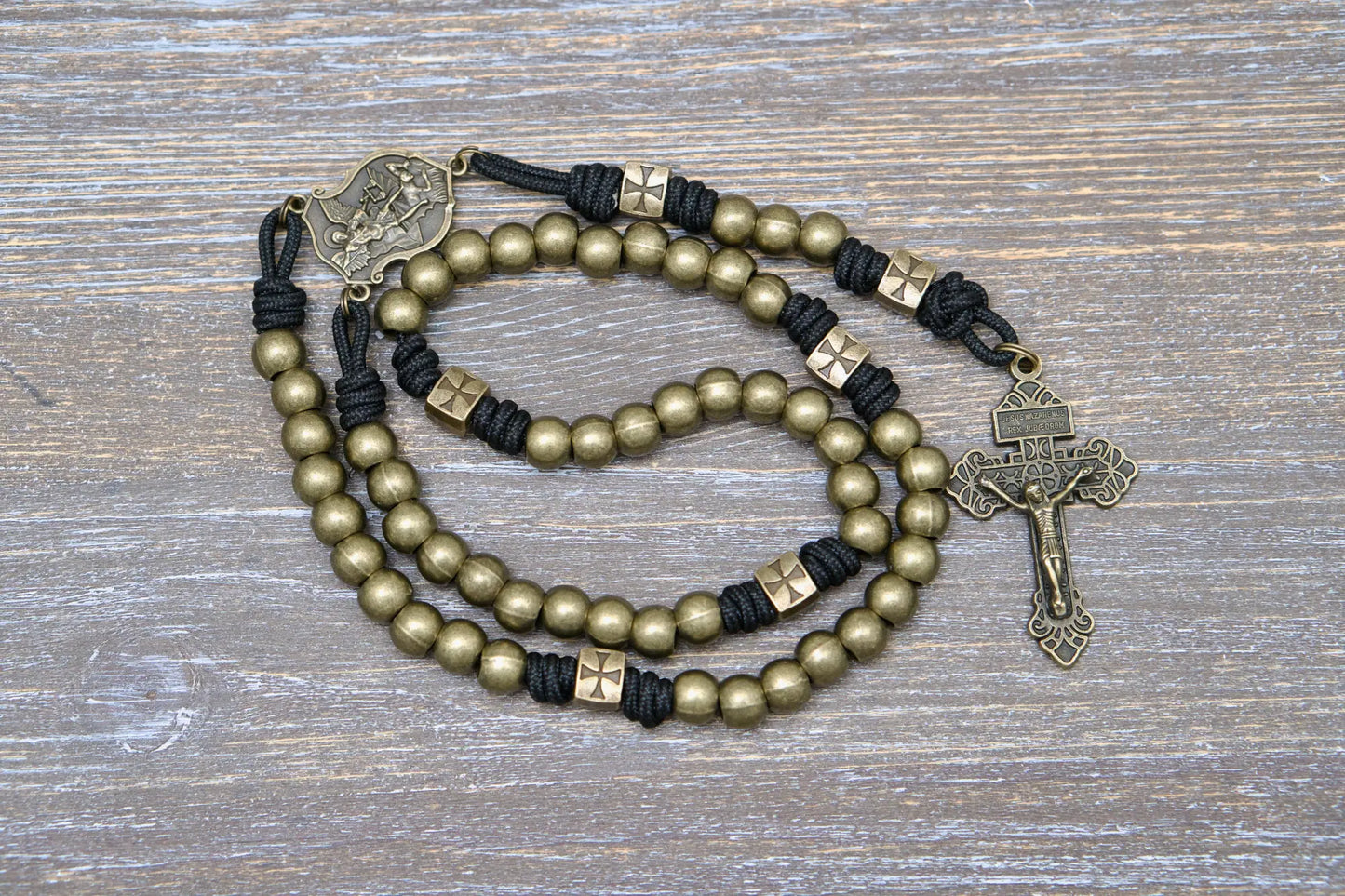 Strength of the Militant - Premium Metal Paracord Rosary