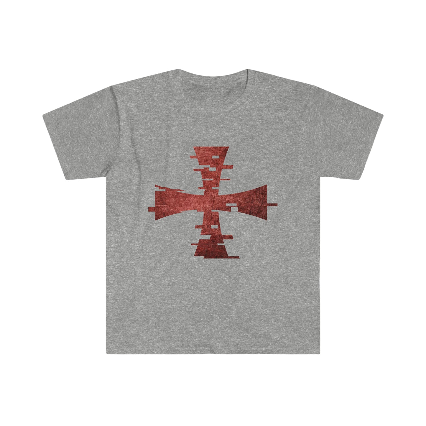 Heather Gray T-Shirt with Sanctus Servo Logo of Digital Crusader on it