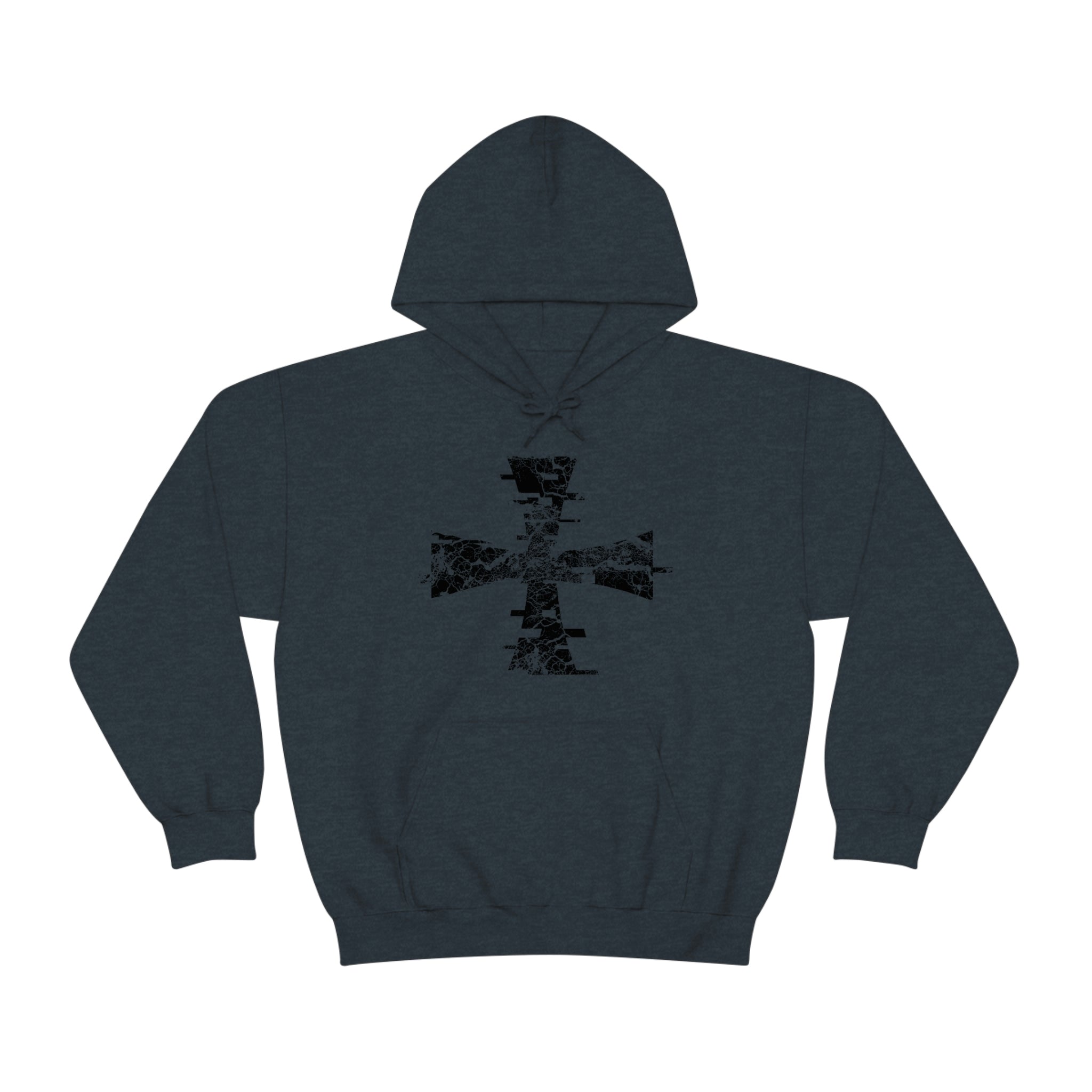 Distressed Digital Crusader Catholic Hoodie by Sanctus Servo