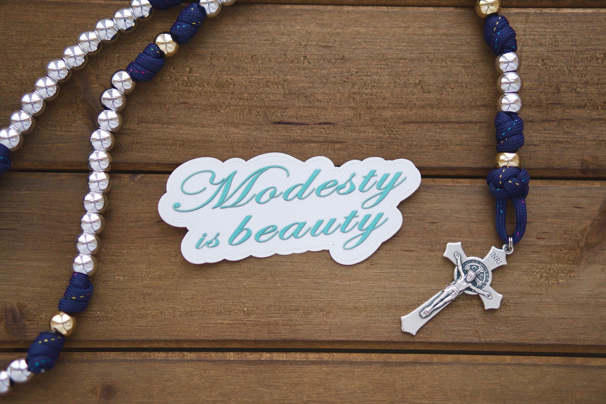 Modesty is Beauty - Vinyl Sticker – Sanctus Servo